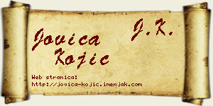Jovica Kojić vizit kartica